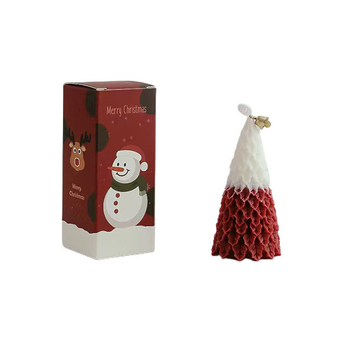 Pack 2 Vela De Árbol De Navidad Noche Buena