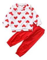 Comprar Conjunto De Blusas Estampadas En Forma De Corazón Para Niñas