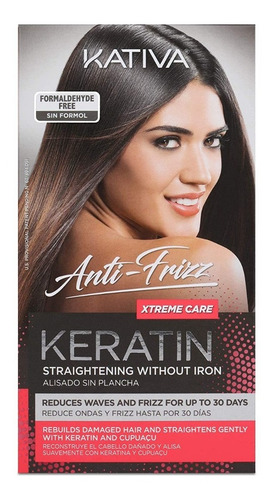 Kativa Alisado Sin Plancha Keratin Anti Frizz Xtreme Care