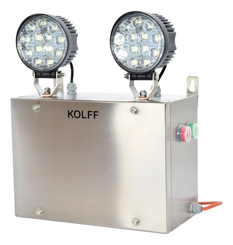 Luz Emergencia Industrial Kolff Kc 2000 Inox Ip65 5hs Ip65