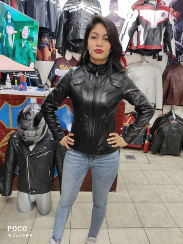 Imagen 3 de 7 de Oferta Chamarra De Cuero Dama