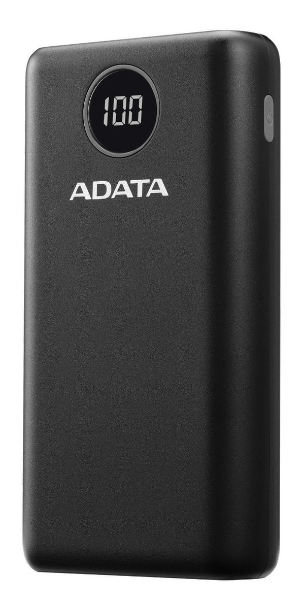 Adata P20000QCD Power Bank 20000mAh Carga Rápida QC/PD USB-C, Negro