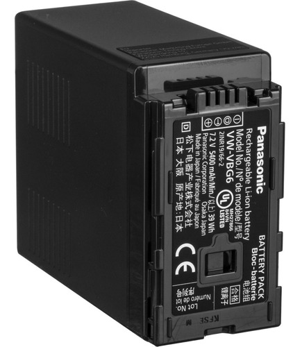 Batería Panasonic Vw-vbg6 Hmc41 Hmc81 Ag-ac160 Ac130 Vbg260