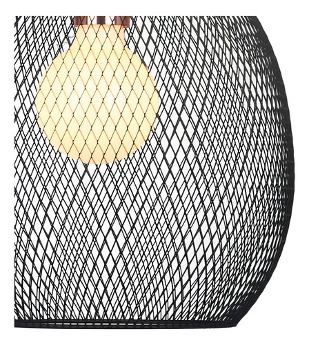 Pendente Copper Metal Cobre E Preto 1e27 41cm Xn003 Bella