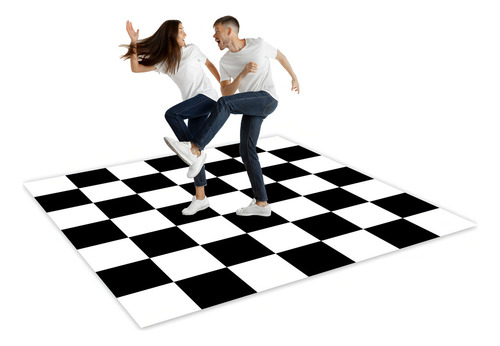 Pista de baile de ajedrez personalizada de 3,0 x 3,0 m