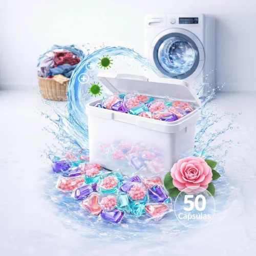 Sabao Em Capsulas Lava Roupas 5em1 Pods Limpeza Tira Manchas