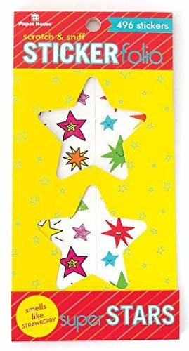 Super Stars Scratch Sniff Sticker Folio Para Álbumes D...