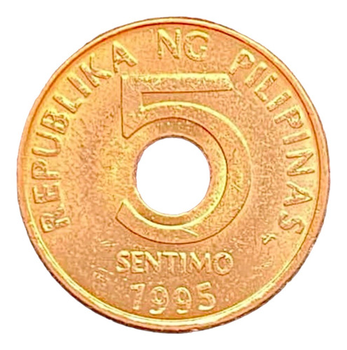 Filipinas - 5 Sentimo - Año 1995 - Km #268 - Anular :