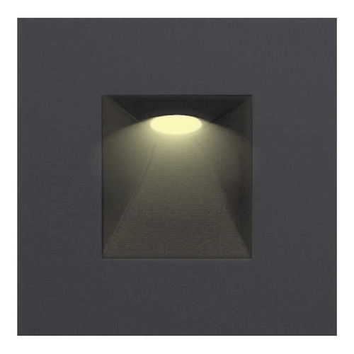 Imagen 1 de 5 de Lámpara De Cortesía Led Interior Negra 3w Luz Cálida