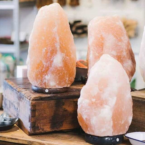 Imagen 4 de 5 de 2 Lámparas De Sal Himalaya 14 -17cm Con Envio Gratis