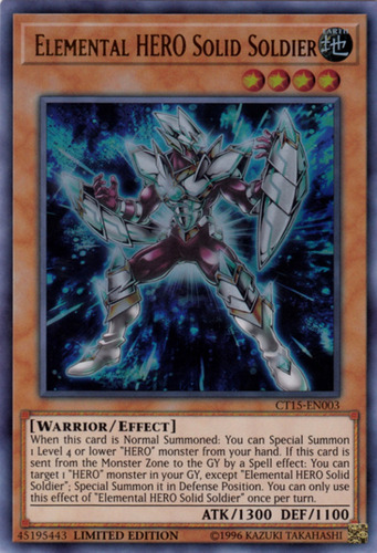 Elemental Hero Solid Soldier Yugioh!