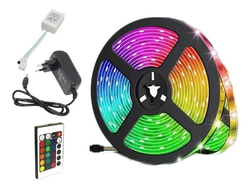 Tira Cinta Led 5mts Rgb 5050 Muticolor