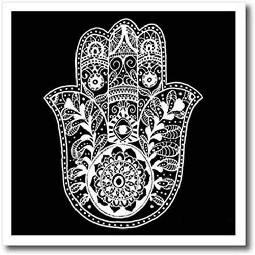 Toryanne Colecciones Arte   blanco Y Negro Hamsa   hierr