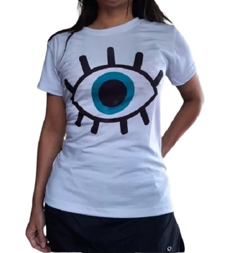 T Shirt Camiseta Blusa Feminina Olho Grego Proteção