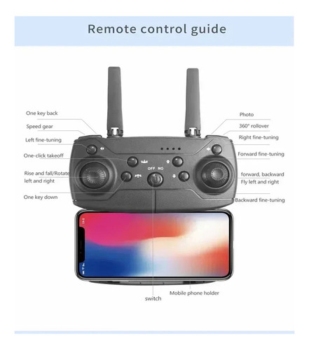 Dron E88pro Rc 4k Profesional Con Gran Angular De 1080p,wifi