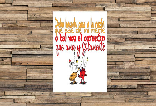 Vinilo Decorativo 20x30cm Debo Hacerle Caso A La Razon Que