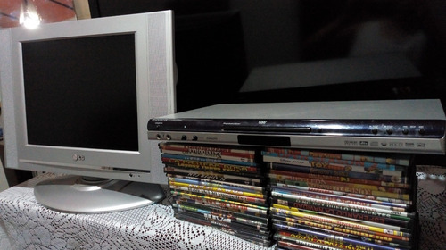 Tv LG Video, Pc Monitor, Dvd Daewoo Player + 50 Películas. (Usado)