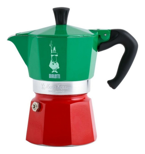 Cafetera Bialetti Moka Tricolor 3 Tazas