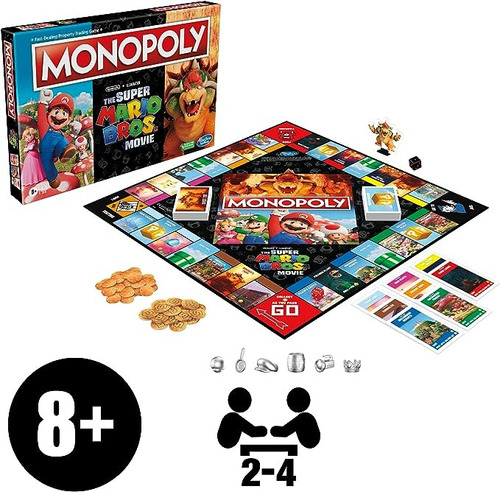 Juego De Mesa Monopoly De Super Mario Movie Original Hasbro