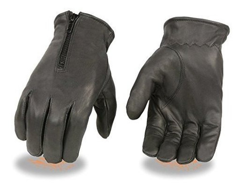 Ladies Unlined Zipper Black Driving Zipper Gloves Top Qualit