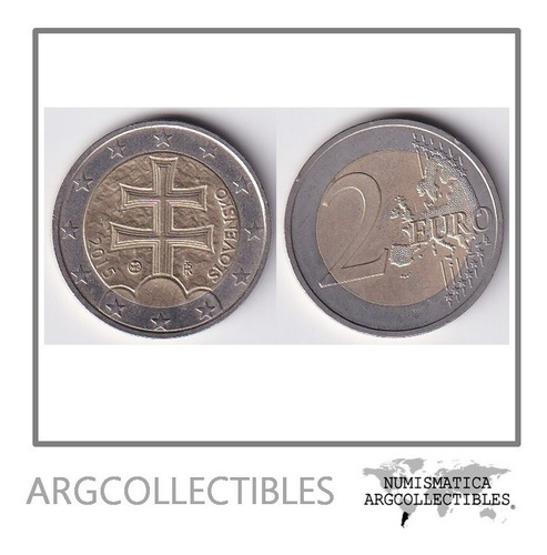 Eslovaquia Moneda 2 Euros 2015 Bimetalica Km-102 Au