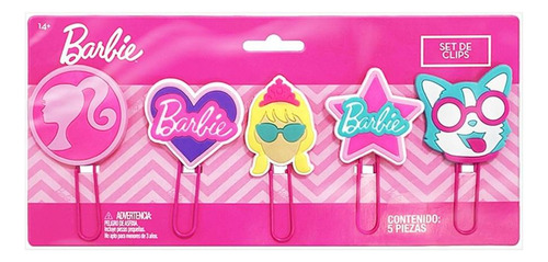 Set De Clips Papeleria Barbie La Pelicula 2023