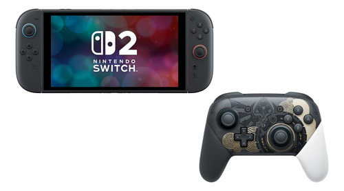 Nintendo Switch 2 Mario Kart World + Procontroller Zelda V1 Gris