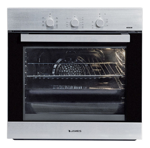 Horno empotrable eléctrico James HEE inox 56L acero inoxidable