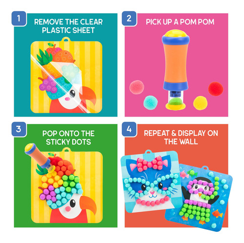 Kit De Manualidades Con Pompones Educational Insights Con 10