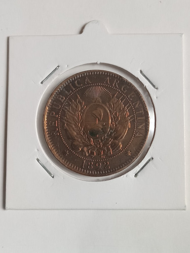 Argentina 1892. Moneda De 2 Centavos Cobre. Mb. Mira!!!
