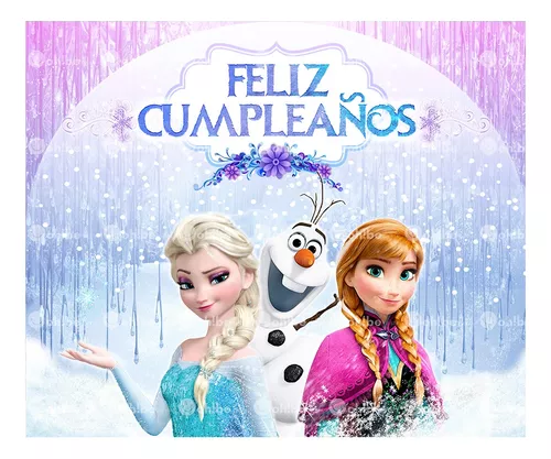 Panel Para Fiesta Frozen - Lona Cumpleaños Frozen 180 X 150