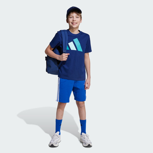 Remera Adidas Casual Essentials Niños Azul Jy0296