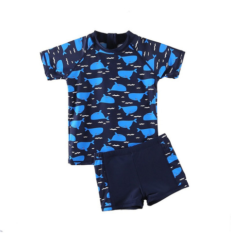 Acqua Di Mare Conjunto Banho Menino Camiseta Uv E Sunga 