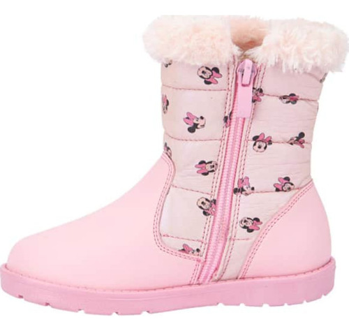 Bota Invernal Minnie Mouse Niñas Minnie Rosa