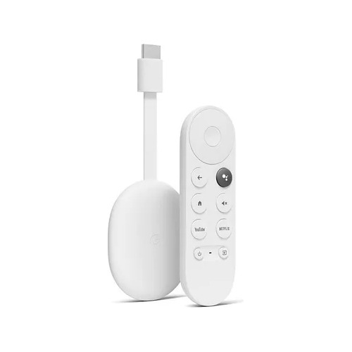 Google Chromecast With Google Tv Hd White With Voice Remote 