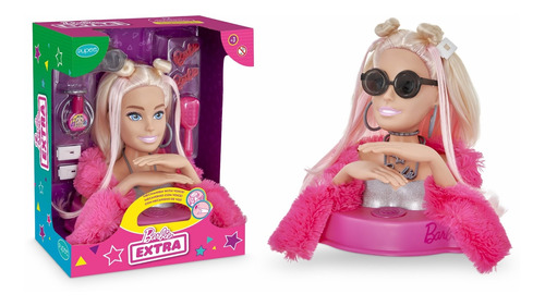 Boneca Barbie Extra Busto Moda Maquiar Fala 12 Frases Mattel
