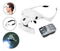 Comprar Óculos Profissional Lupa De Cabeça Com 5 Lentes E Luz De Led