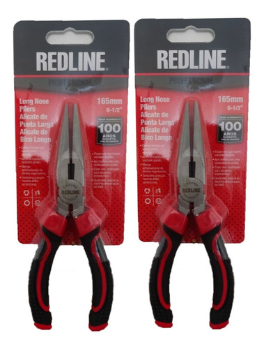 Alicate De Punta 6 1/2  Acero Redline X2 Unidades