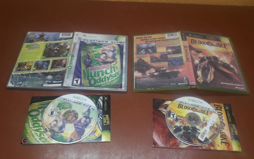 2 Juegos Oddworld: Munch's Oddysee Y Blood Wake Xbox Clásica (Usado)