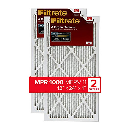 Filtrete 12x24x1, Filtro De Aire Para Horno Ac, Mpr 1000, Mi