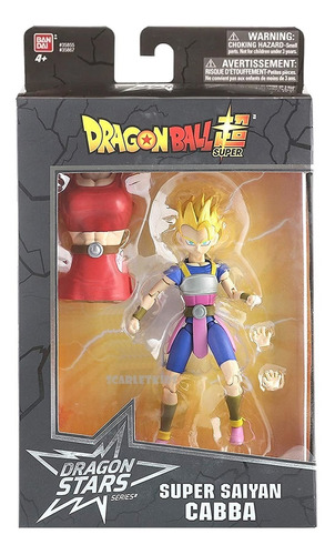 Dragon Ball Super Saiyan Cabba Original 17 Cm Stars Scarlet