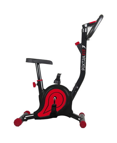 Imagen 2 de 3 de Bicicleta fija Pektra Fit PKFB01 tradicional negra y roja
