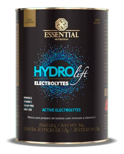 Hydrolift Electrolytes 87g 30 Sticks - Essential Nutrition Sabor Neutro