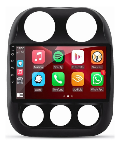 Estéreo Android 10 Hifi 2+32g Para Jeep Compass 2010- 2016