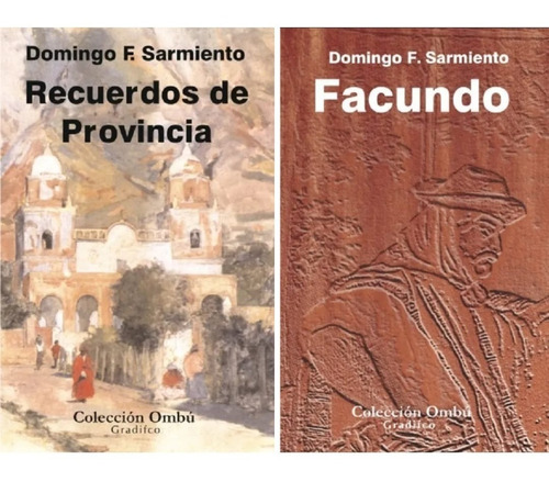 Lote X 2 Libros - Domingo F . Sarmiento 