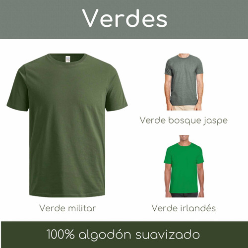 Camiseta Básica Algodón Peinado Hombre Alta Calidad Gildan | MercadoLibre