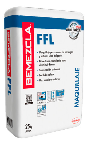 Bemezcla Ffl,maquillaje Para Muros, Saco 25 Kg