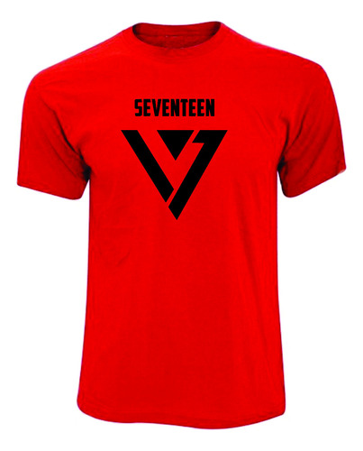 Camisetas Logo Grupo Musical Seventeen Kpop