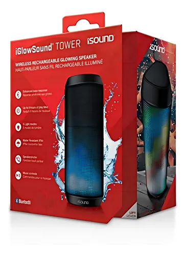 Isound Iglowsound Tower - Altavoz Bluetooth Portatil Con Lu