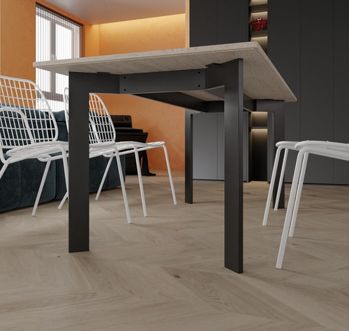 Pé De Mesa/ Base Para Granito/vidro/mdf Preto